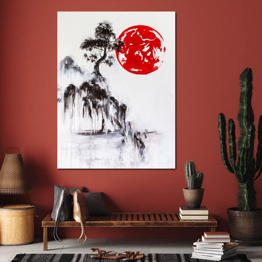 Japanese Tree Canvas Wall Art