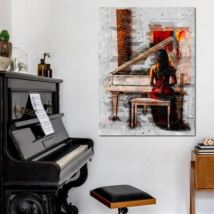 Elegant Sounds Sketch Art Canvas Wall Art