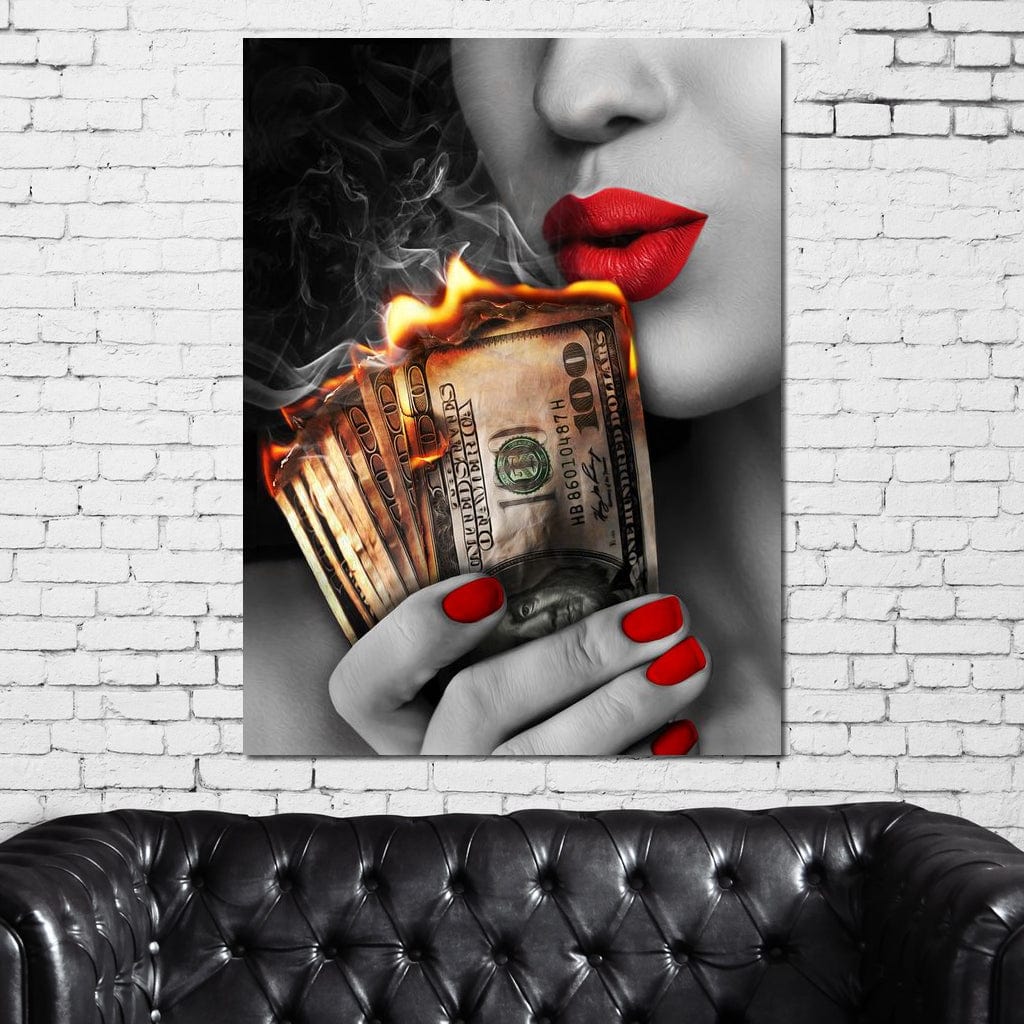 Flame Kissed Canvas Wall Art