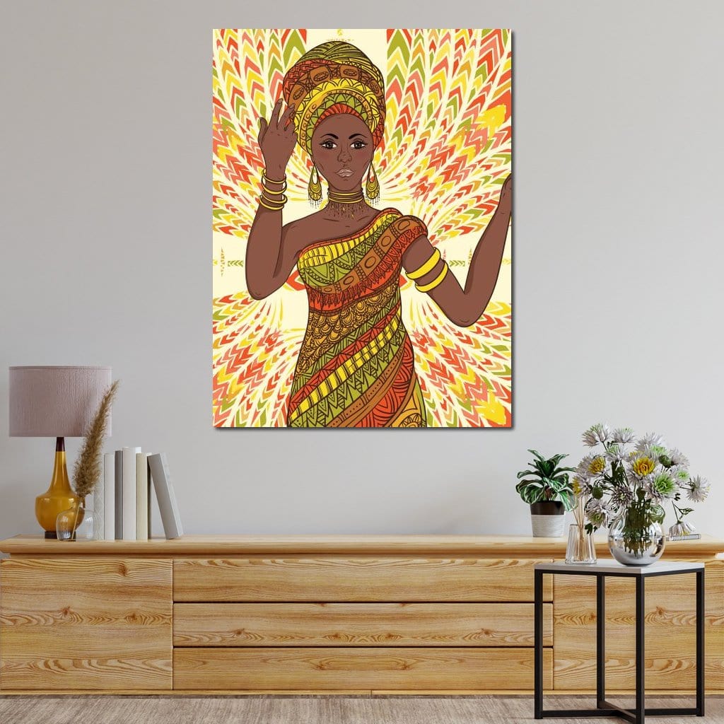 Beautiful Dancing Woman Canvas Wall Art