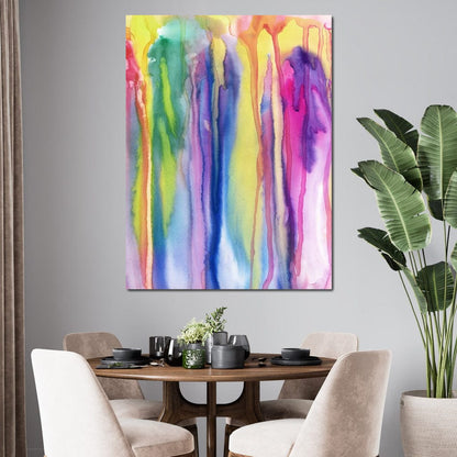 Watercolor Drip Canvas Wall Art