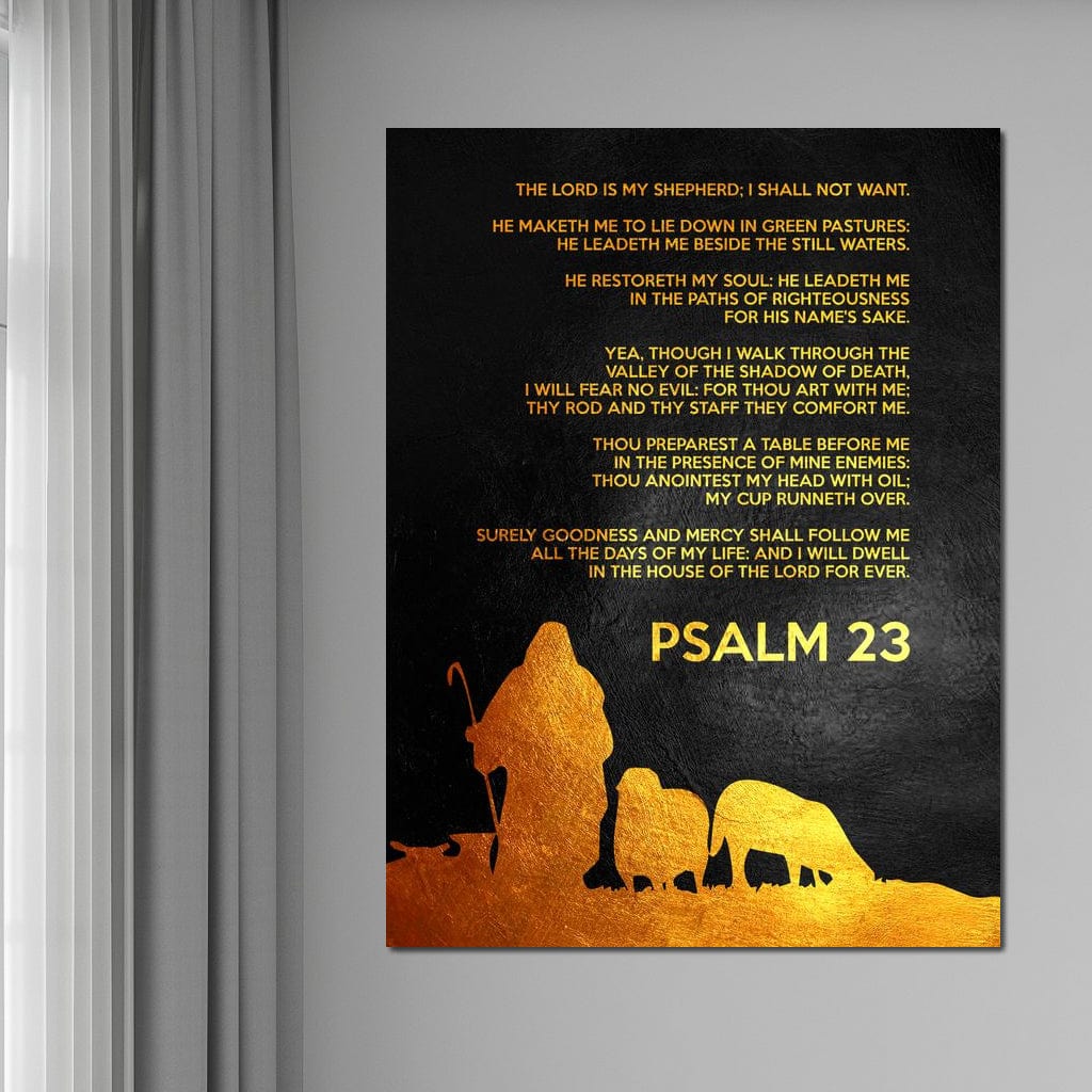 Psalm 23 Canvas Wall Art