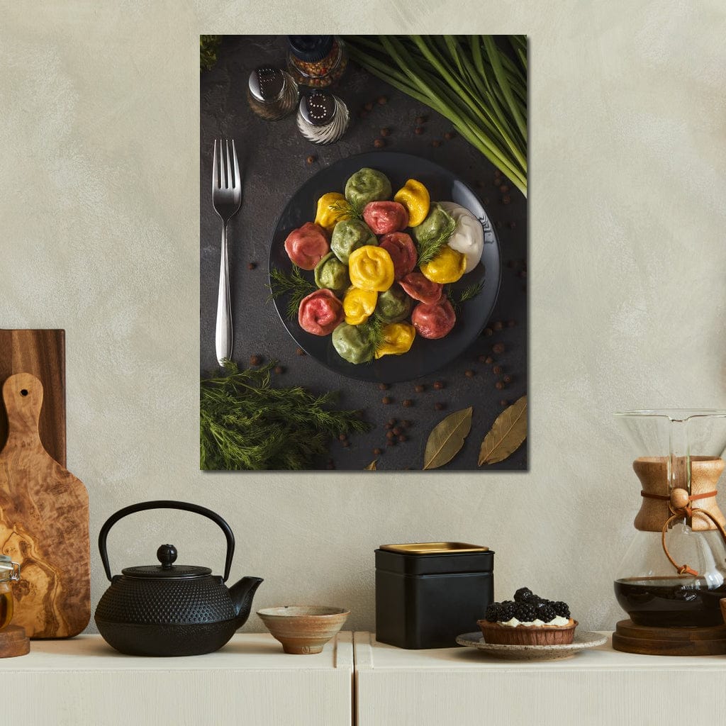 Plate of Pasta Canvas Wall Art