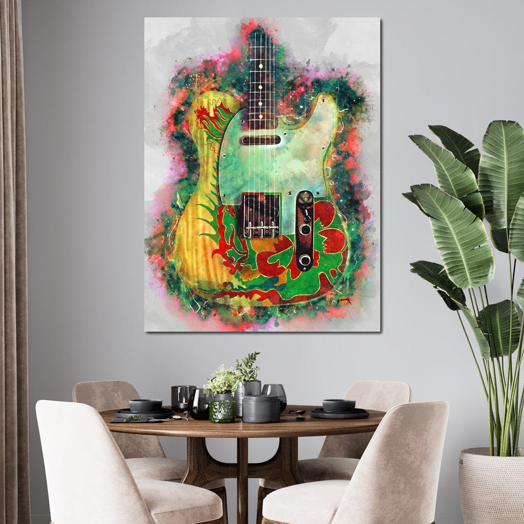 Jimmy Page's Guitar Canvas Wall Art