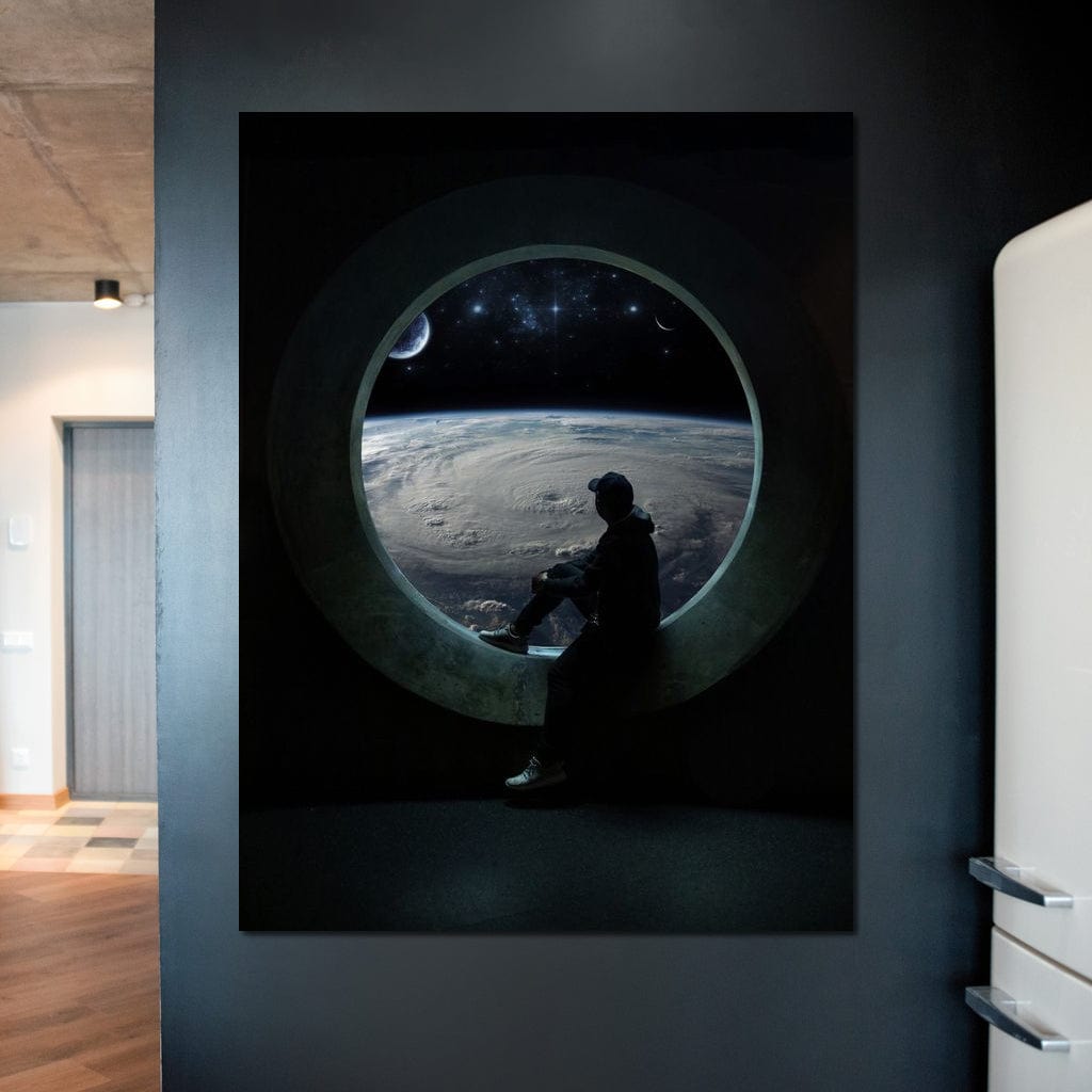 Planet View Canvas Wall Art