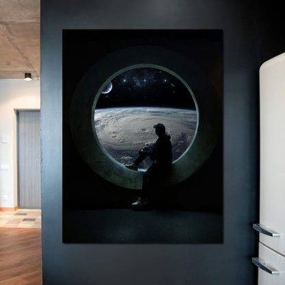 Planet View Canvas Wall Art