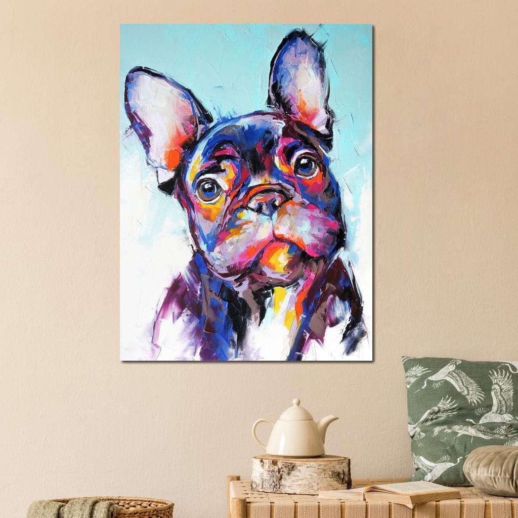 French Bulldog Canvas Wall Art