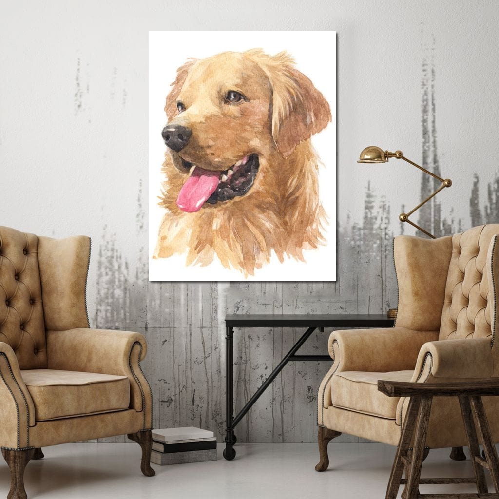 Golden Retriever Canvas Wall Art