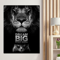 Dream Big Start Small Canvas Wall Art