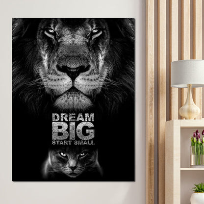 Dream Big Start Small Canvas Wall Art