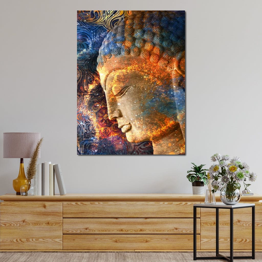 Buddha's Profile Canvas Wall Art