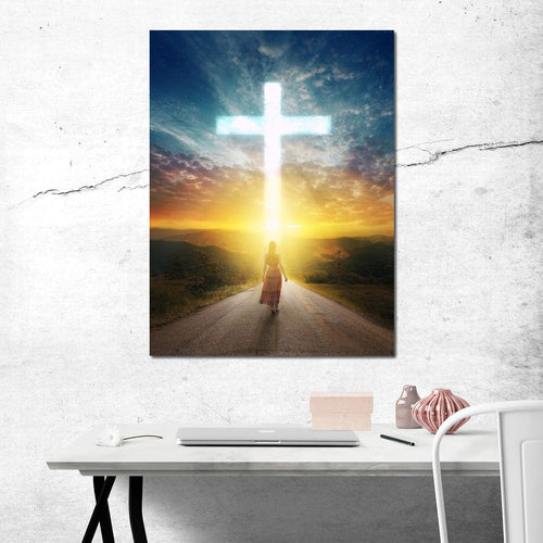 Faith Road Canvas Wall Art