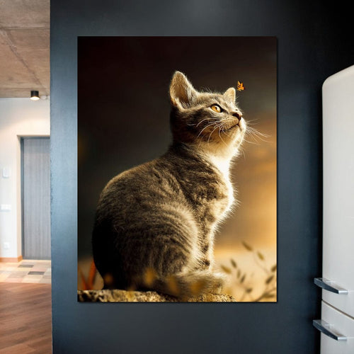 Cat Canvas Wall Art