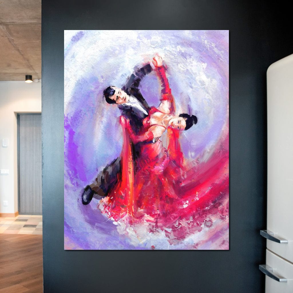Ballroom Dancers Canvas Wall Art
