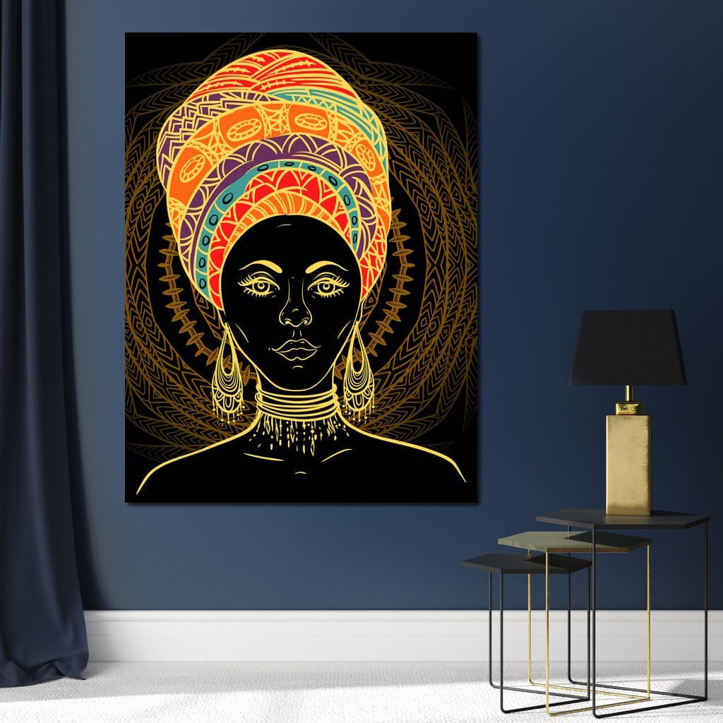 Colorful Turban Canvas Wall Art
