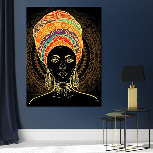 Colorful Turban Canvas Wall Art
