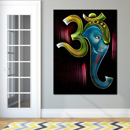 Ganesh Diwali Canvas Wall Art