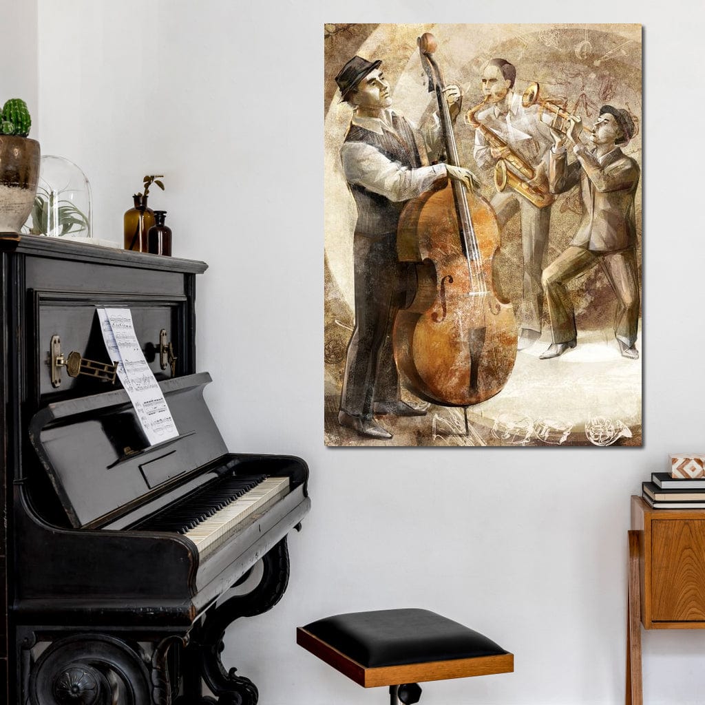 Jazz Band Canvas Wall Art