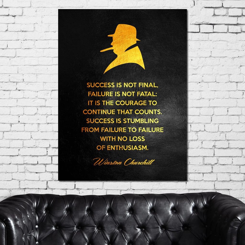 Winston Churchill Canvas Wall Art