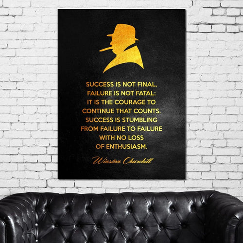 Winston Churchill Canvas Wall Art