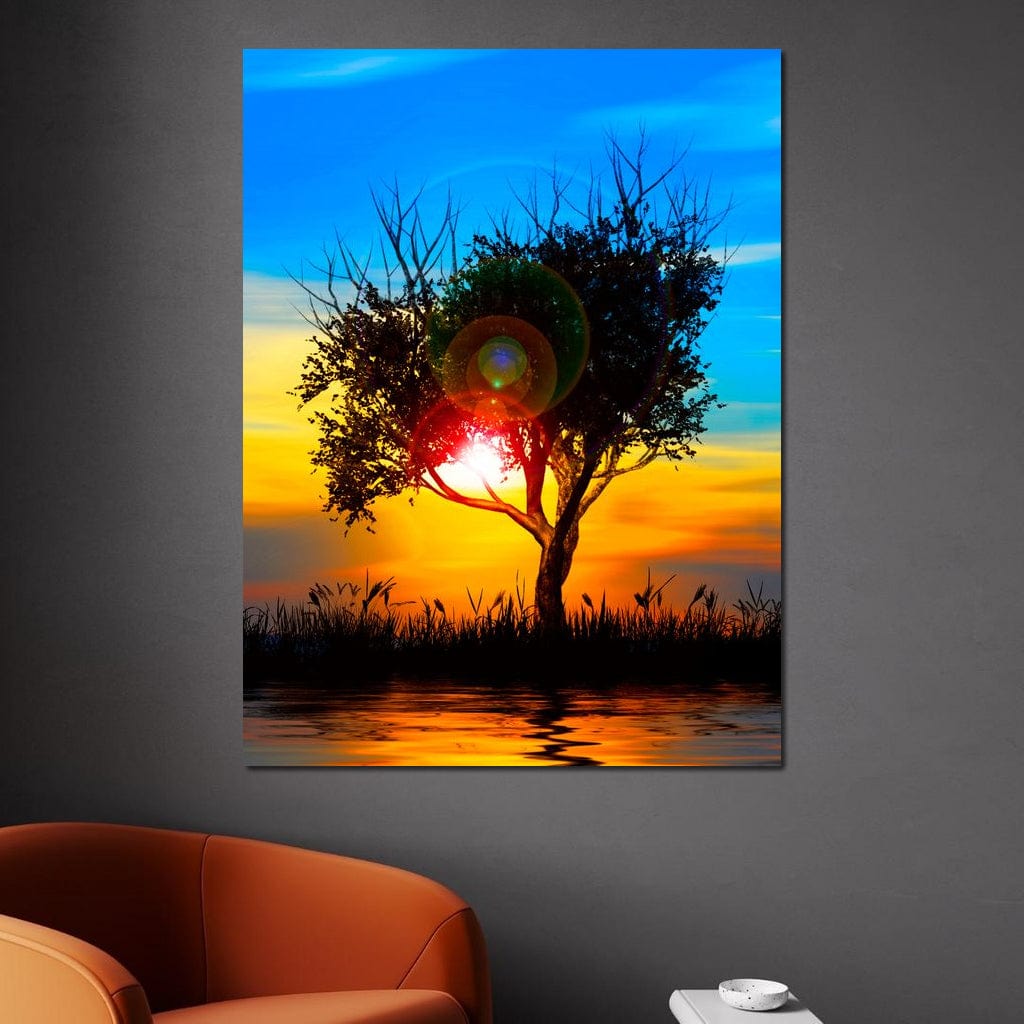 Colorful Sundown Canvas Wall Art