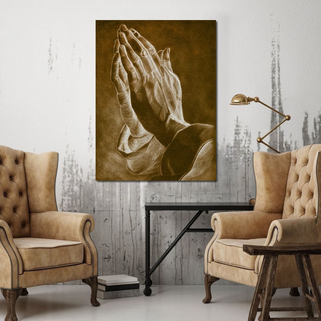 Praying Hands Canvas Wall Art
