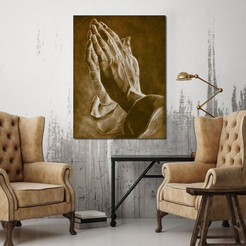 Praying Hands Canvas Wall Art