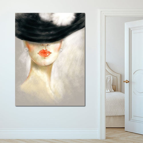 Chic Portrait Canvas Wall Art