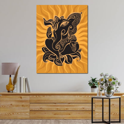 Ganesh Wisdom Canvas Wall Art
