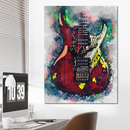Joe Satriani's Guitar Canvas Wall Art