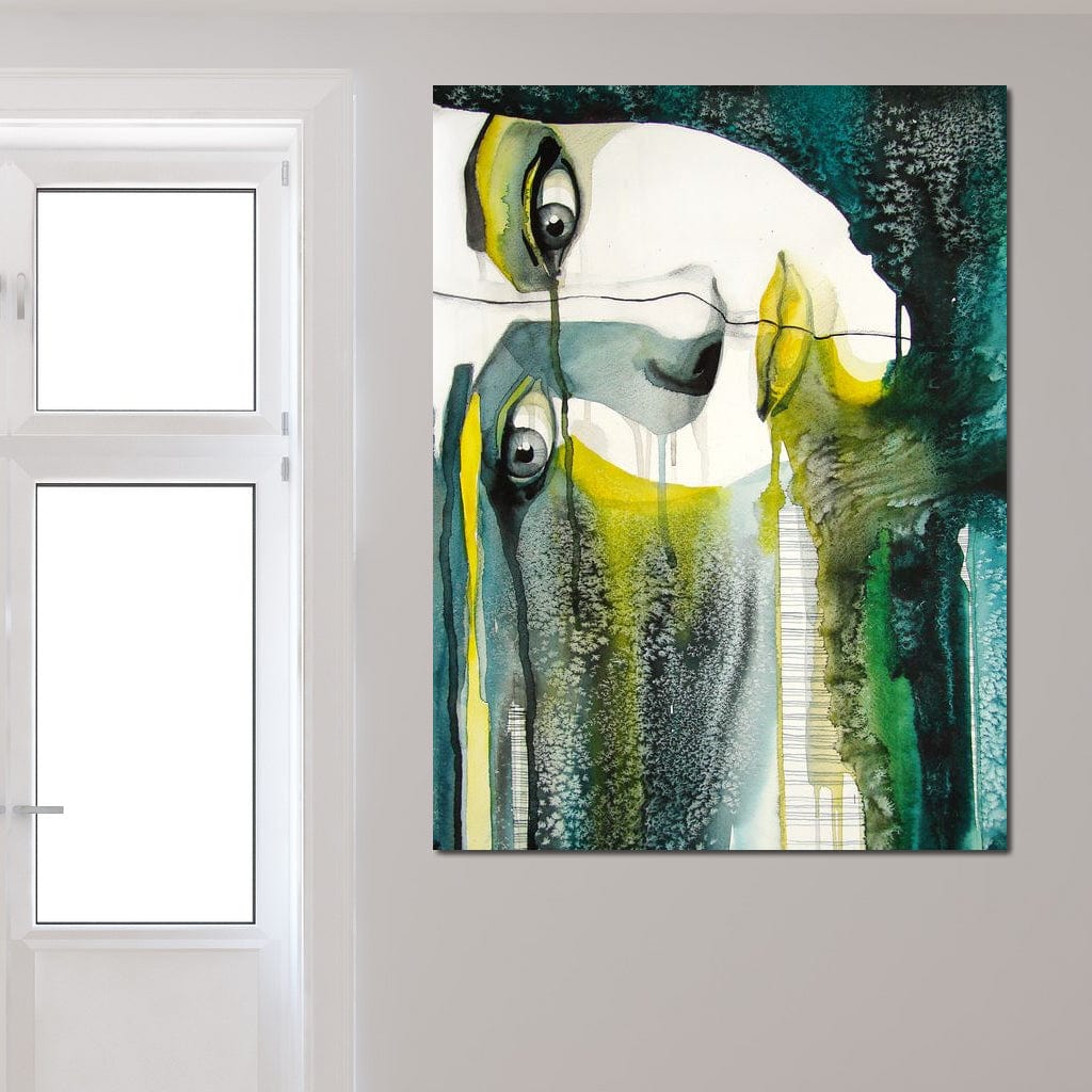 Fading Face Canvas Wall Art