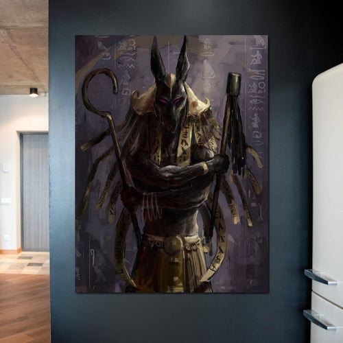 Anubis Canvas Wall Art