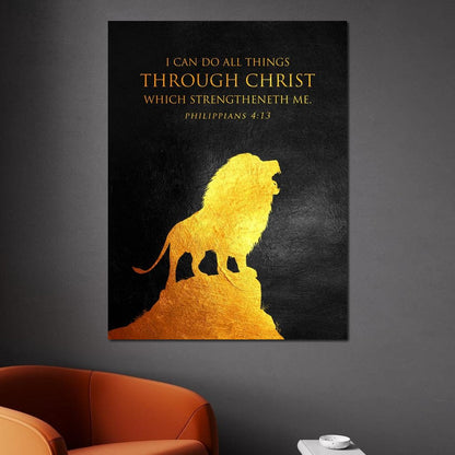 Philippians 4:13 Canvas Wall Art
