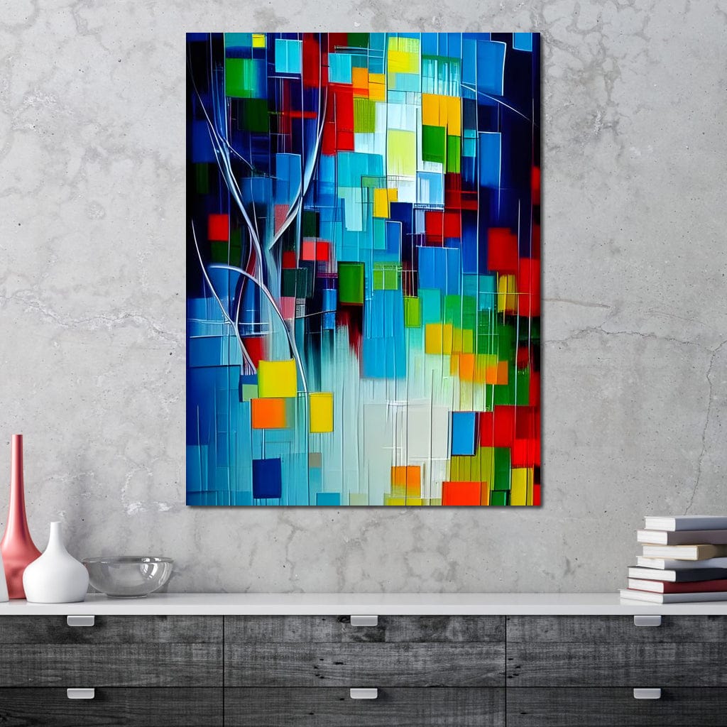 Colorful Contemporary Art 045 Canvas Wall Art