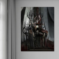 Death Knight Canvas Wall Art