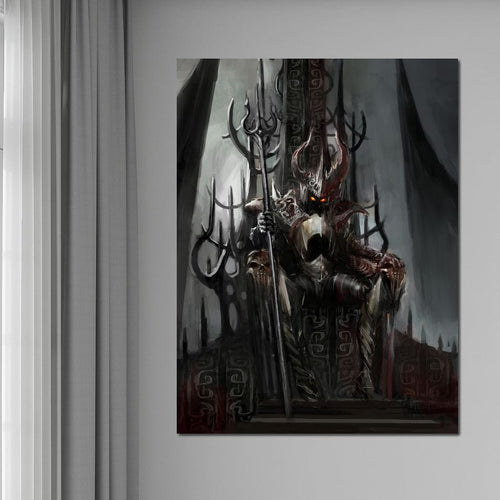 Death Knight Canvas Wall Art