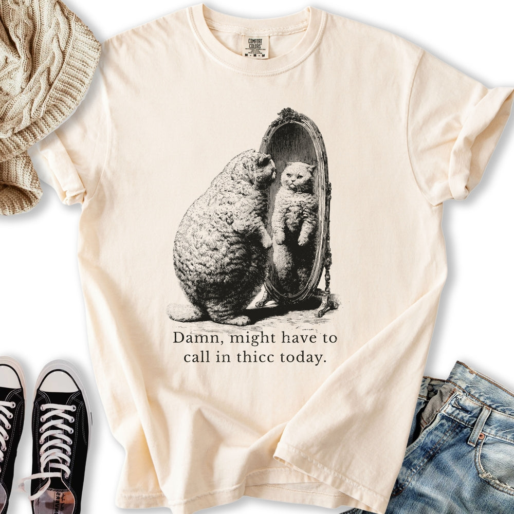 Call In Thicc Cat Relaxed Tee