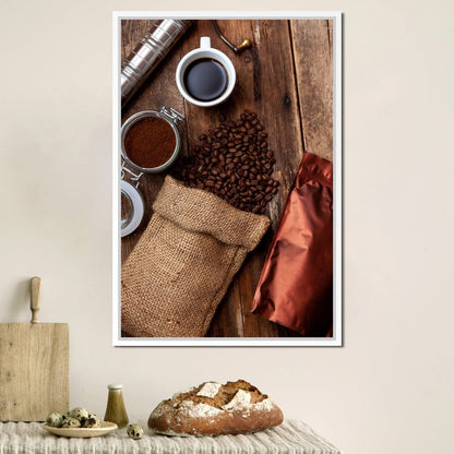 Fresh Coffee Bag Canvas Wall Art