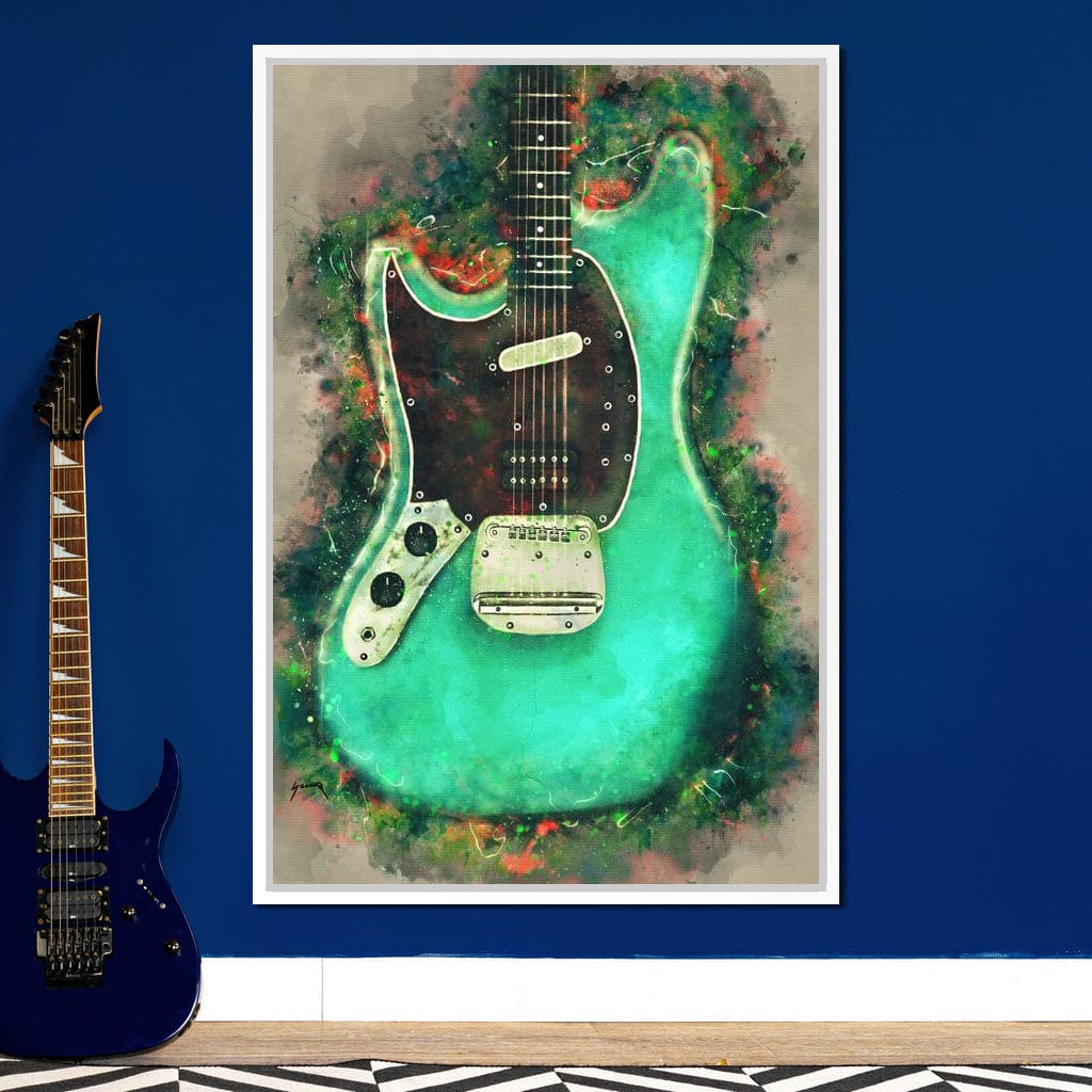 Kurt Cobain's Guitar Canvas Wall Art