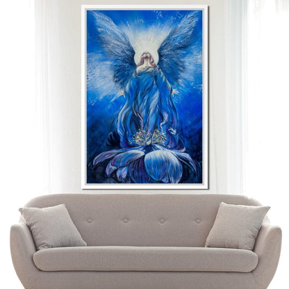 Blue Angel Canvas Wall Art