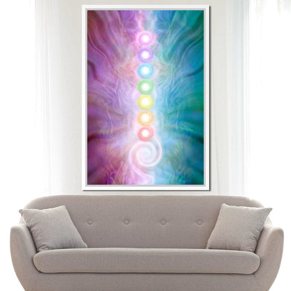 Kundalini Energy Chakra Canvas Wall Art