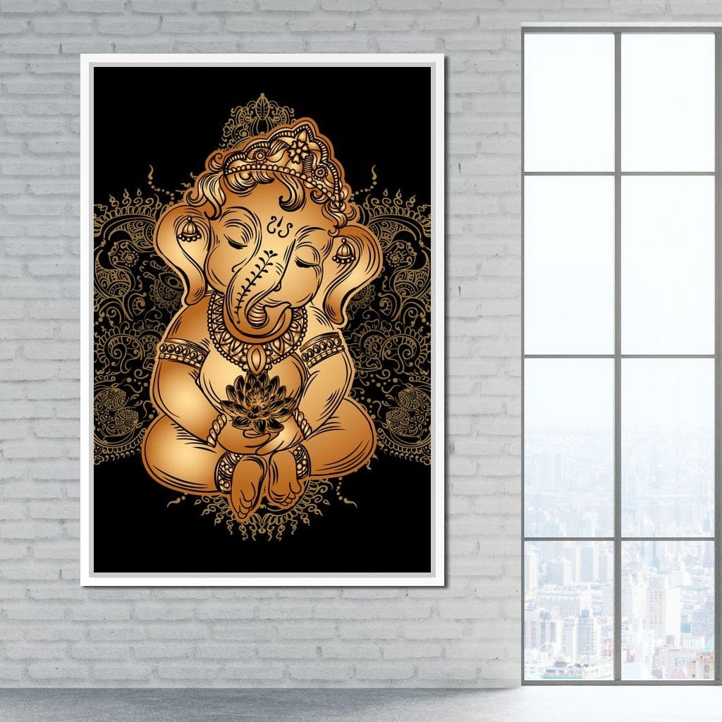 Baby Ganesh Canvas Wall Art
