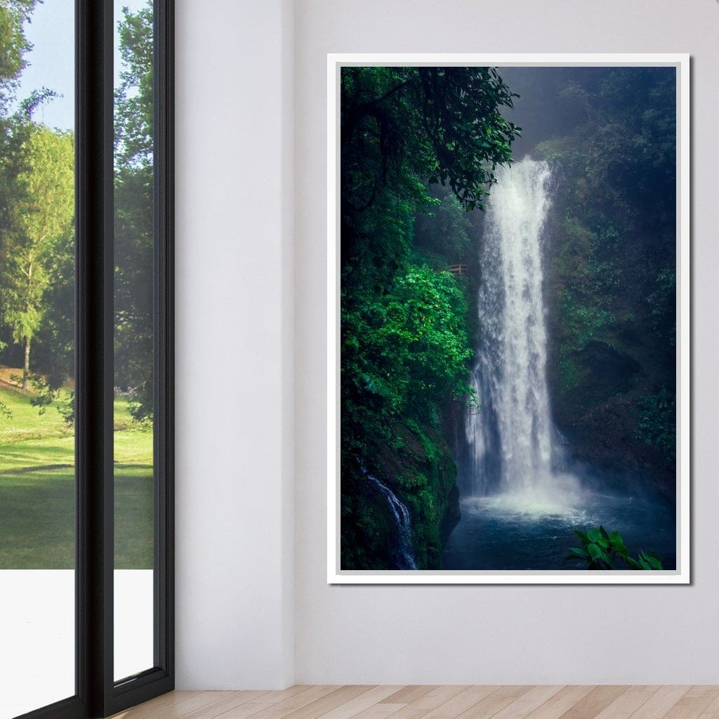 Waterfall in Costa Rica Canvas Wall Art