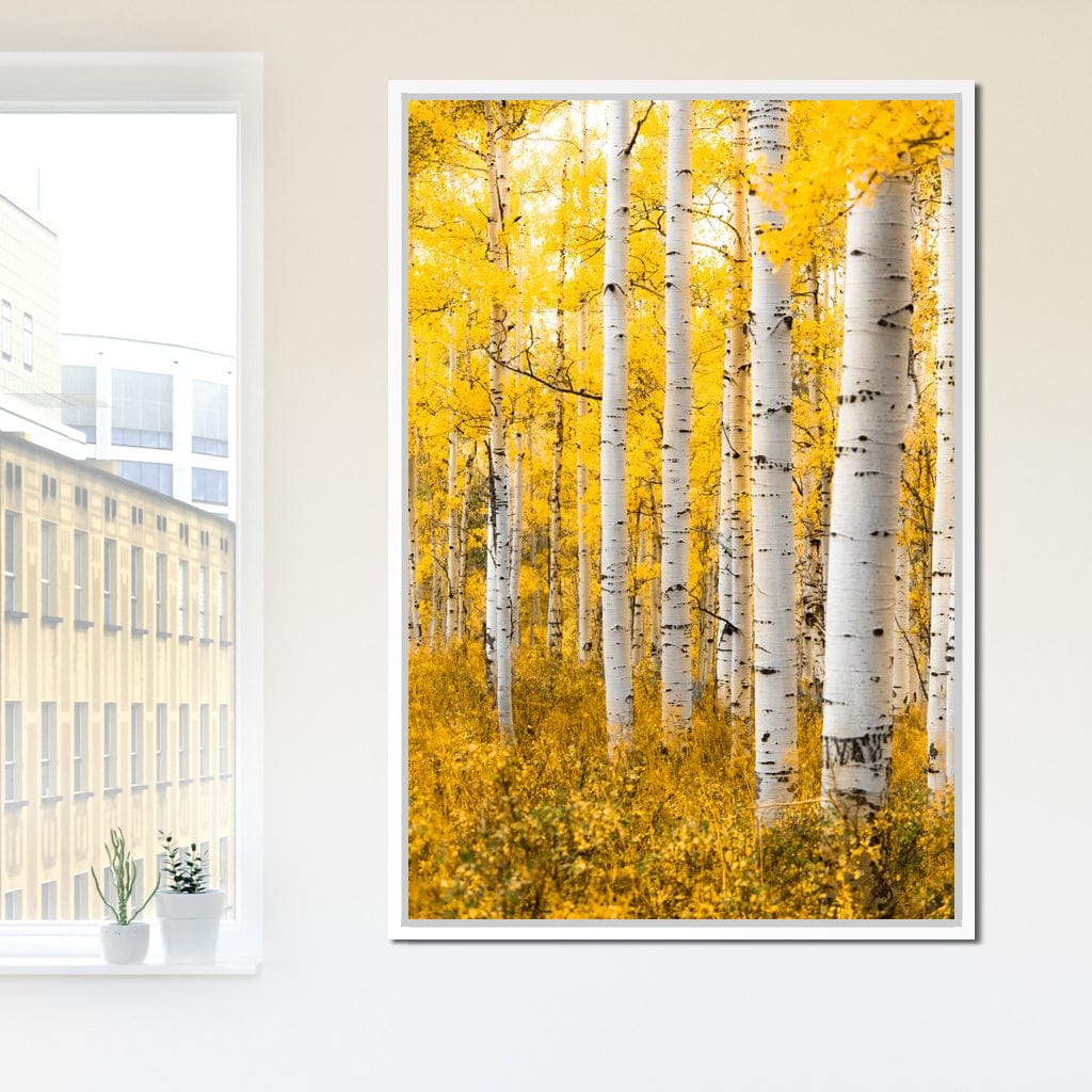 Yellow Forest - Colorado Canvas Wall Art