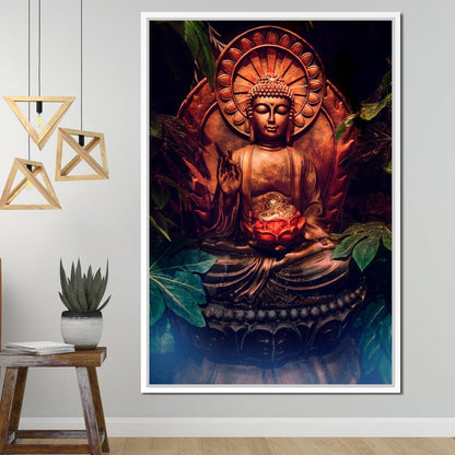 Zen Buddha Meditation Canvas Wall Art