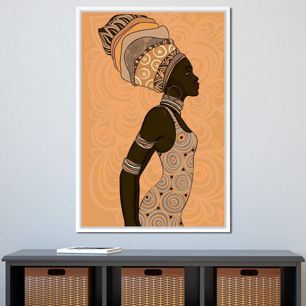 African Lady Canvas Wall Art