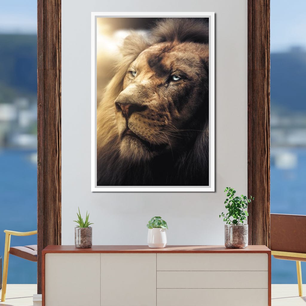 Lion Boss Canvas Wall Art