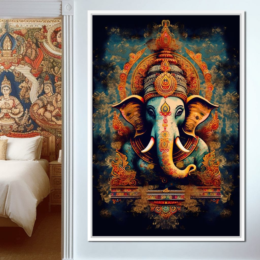 Tranquil Ganesha Canvas Wall Art