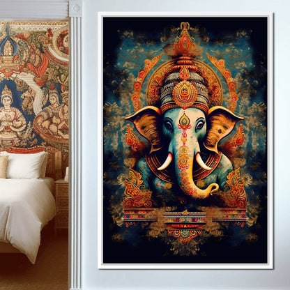 Tranquil Ganesha Canvas Wall Art