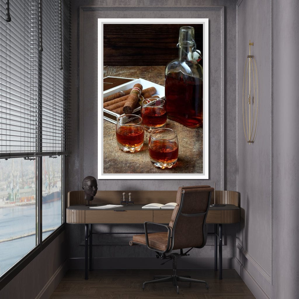 Cigars & Cognac Canvas Wall Art